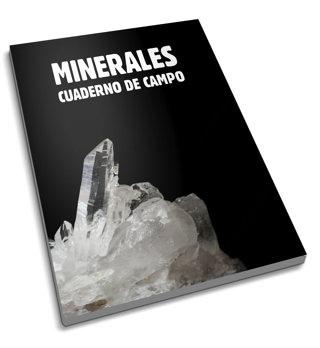 Minerales - Cuaderno de Campo Portada Mock-Up